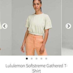 lululemon athletica Softstreme Gathered Tee - Light Green